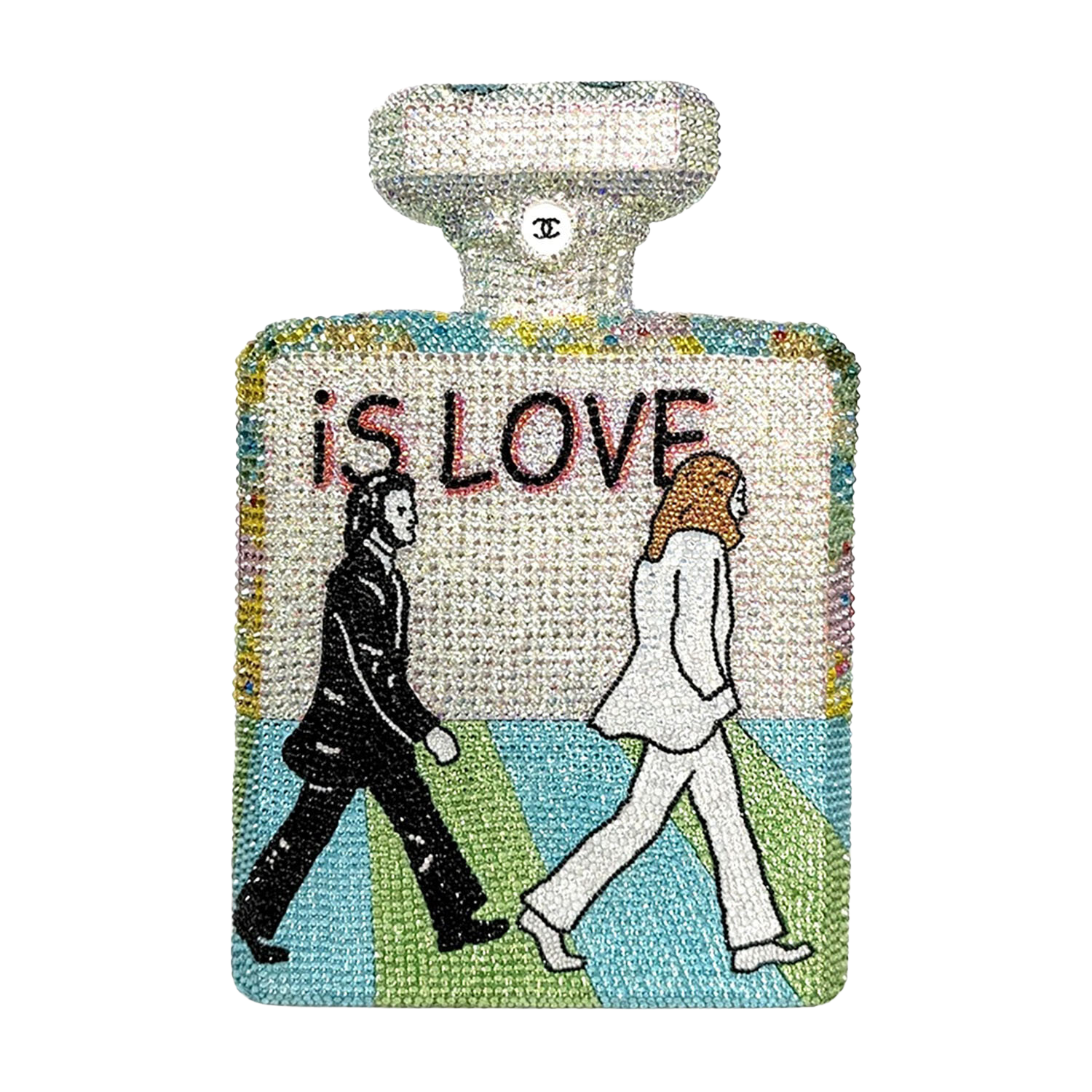 Chanel is Love - Original Swarovski Sculpture Gardani Sculpture for sale