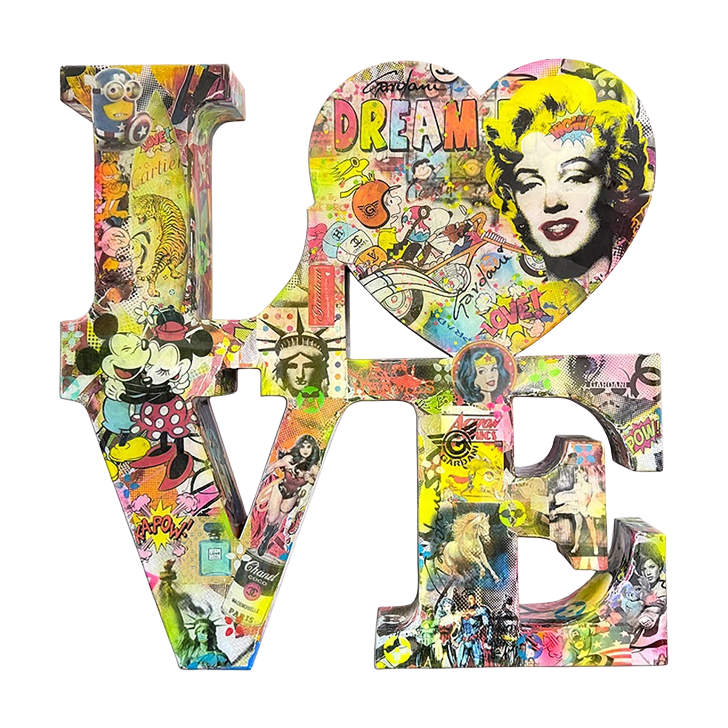 Marilyn is Love – Original 3D Sculpture Gardani Sculpture for sale