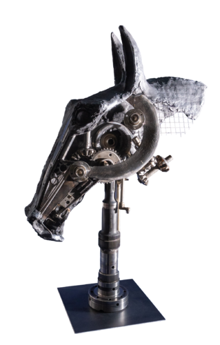 ***Cyber Horse*** by Yuriy Kraft, Sculpture for Sale on Select