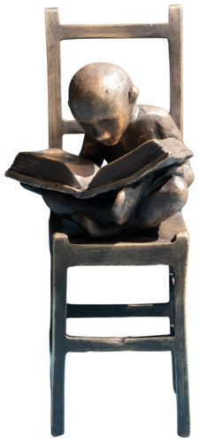 "The Little Reader" by Yuriy Kraft, Sculpture for Sale on Select