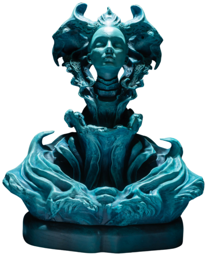 "Mysterious Lady of Shadows" by Yuriy Kraft, Sculpture for Sale on Select