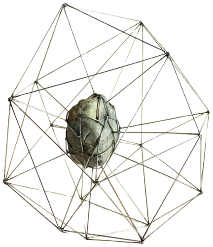 "Captured by Geometry: Nature Within Structure" by Yuriy Kraft, Sculpture for Sale on Select