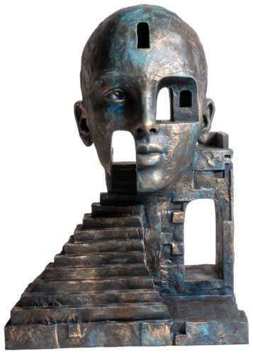 "Architect of Thoughts" by Yuriy Kraft, Sculpture for Sale on Select