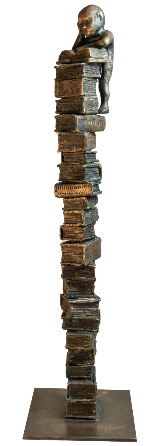 "Bookworm X" Yuriy Kraft Sculpture for sale