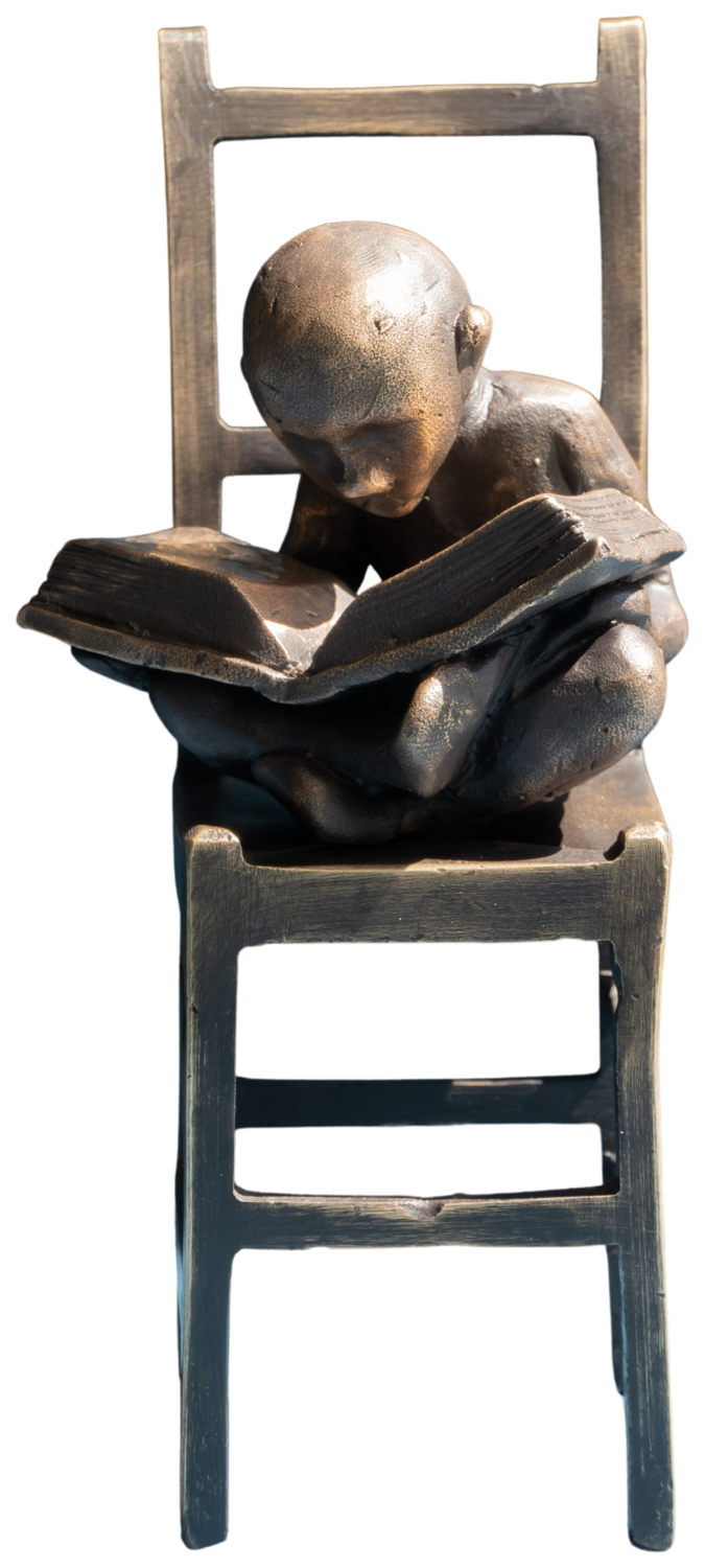 "The Little Reader" Yuriy Kraft Sculpture for sale