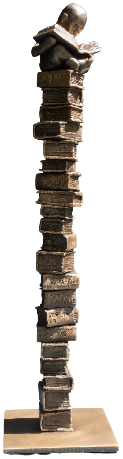 ***Bookworm XIV*** Yuriy Kraft Sculpture for sale