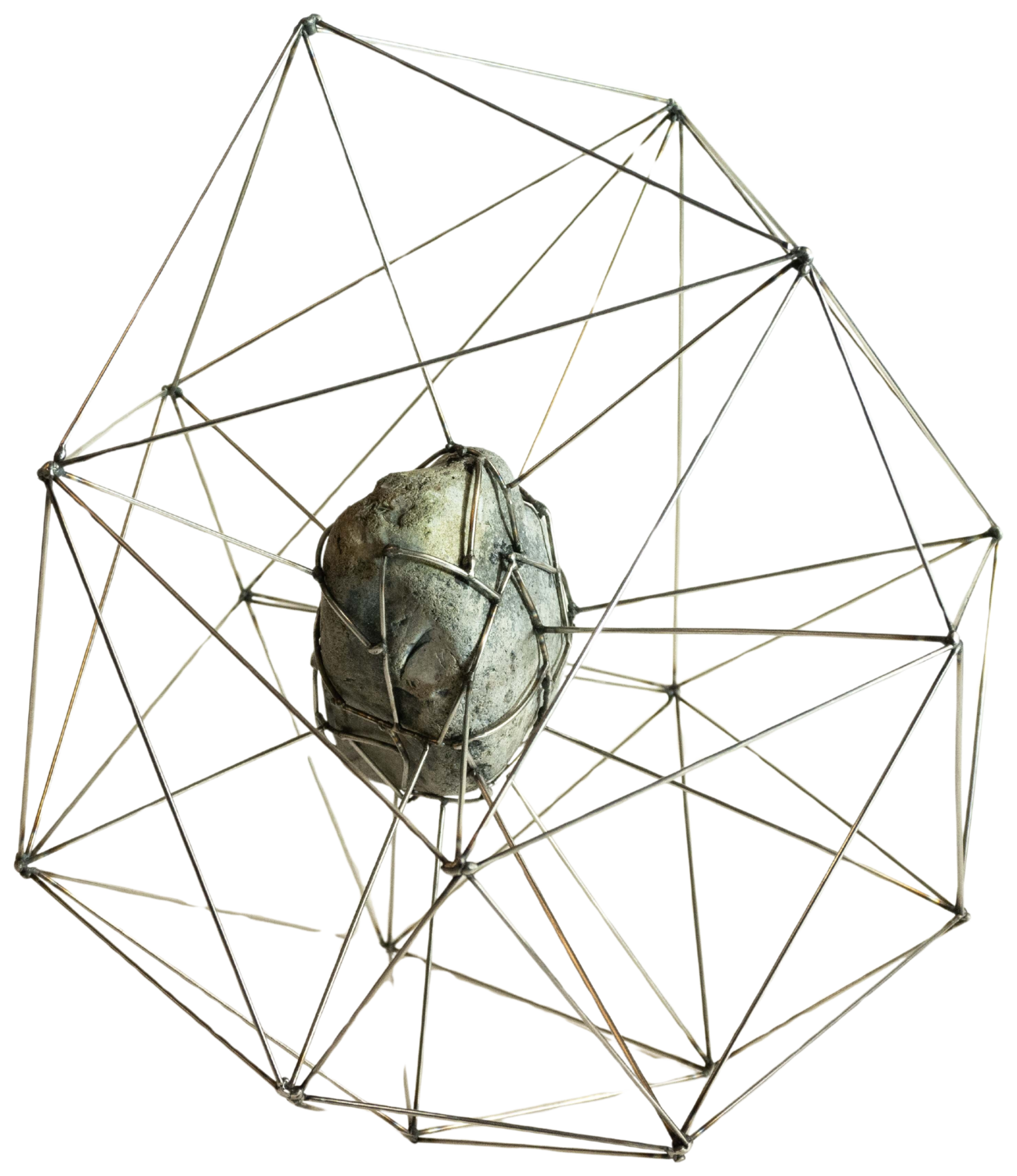 "Captured by Geometry: Nature Within Structure" Yuriy Kraft Sculpture for sale