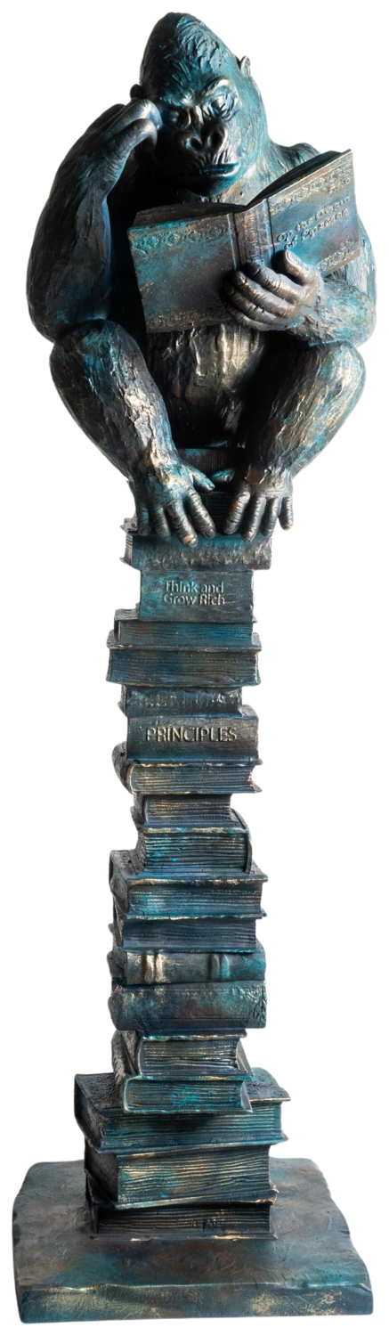 "Between Instinct and Intellect" Yuriy Kraft Sculpture for sale