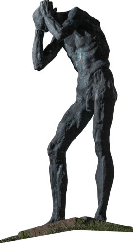 "Gebeugter" by Wolfgang Eckert, Sculpture for Sale on Select