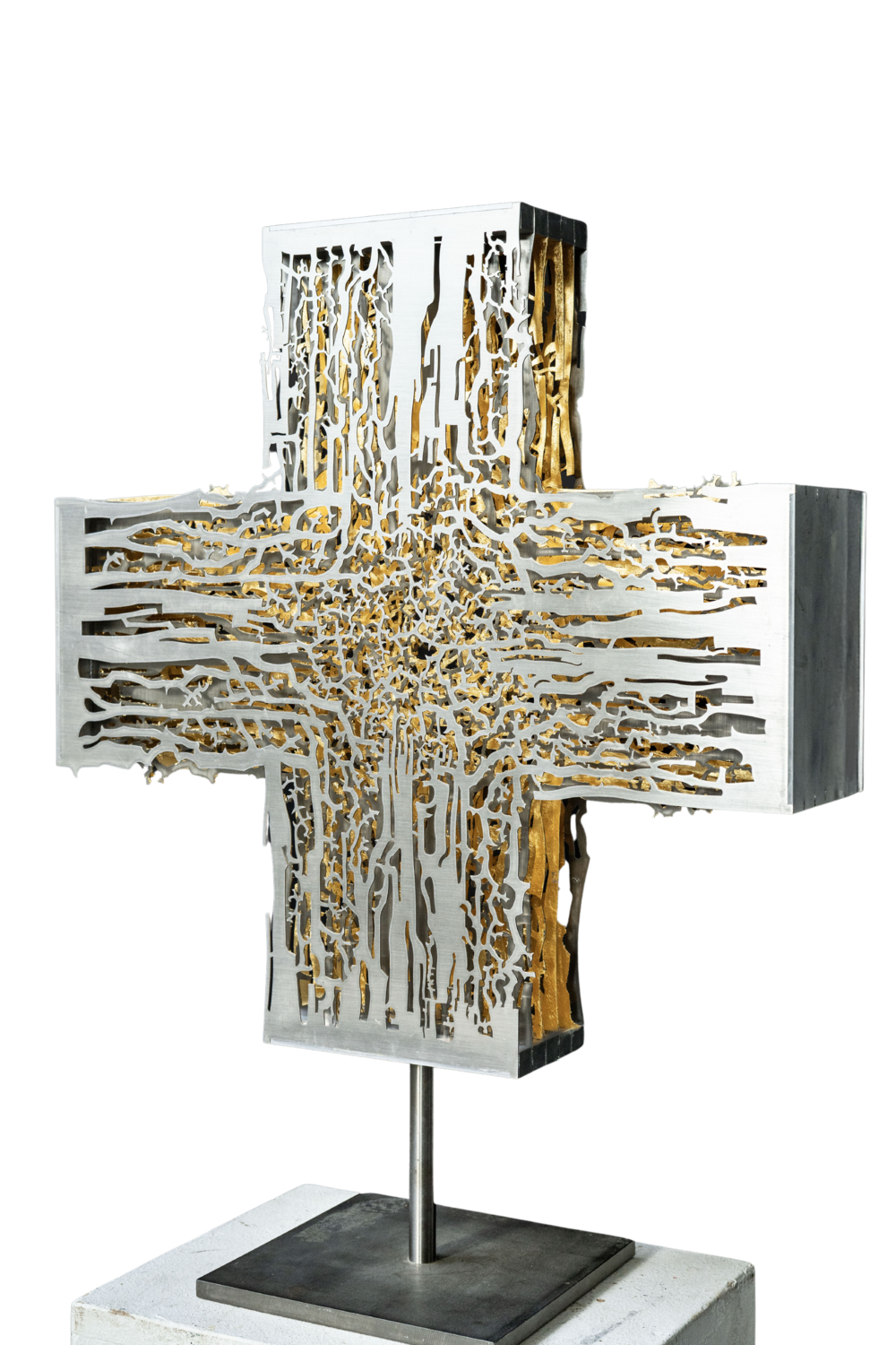 Schichtenkreuz Wolfgang Eckert Sculpture for sale