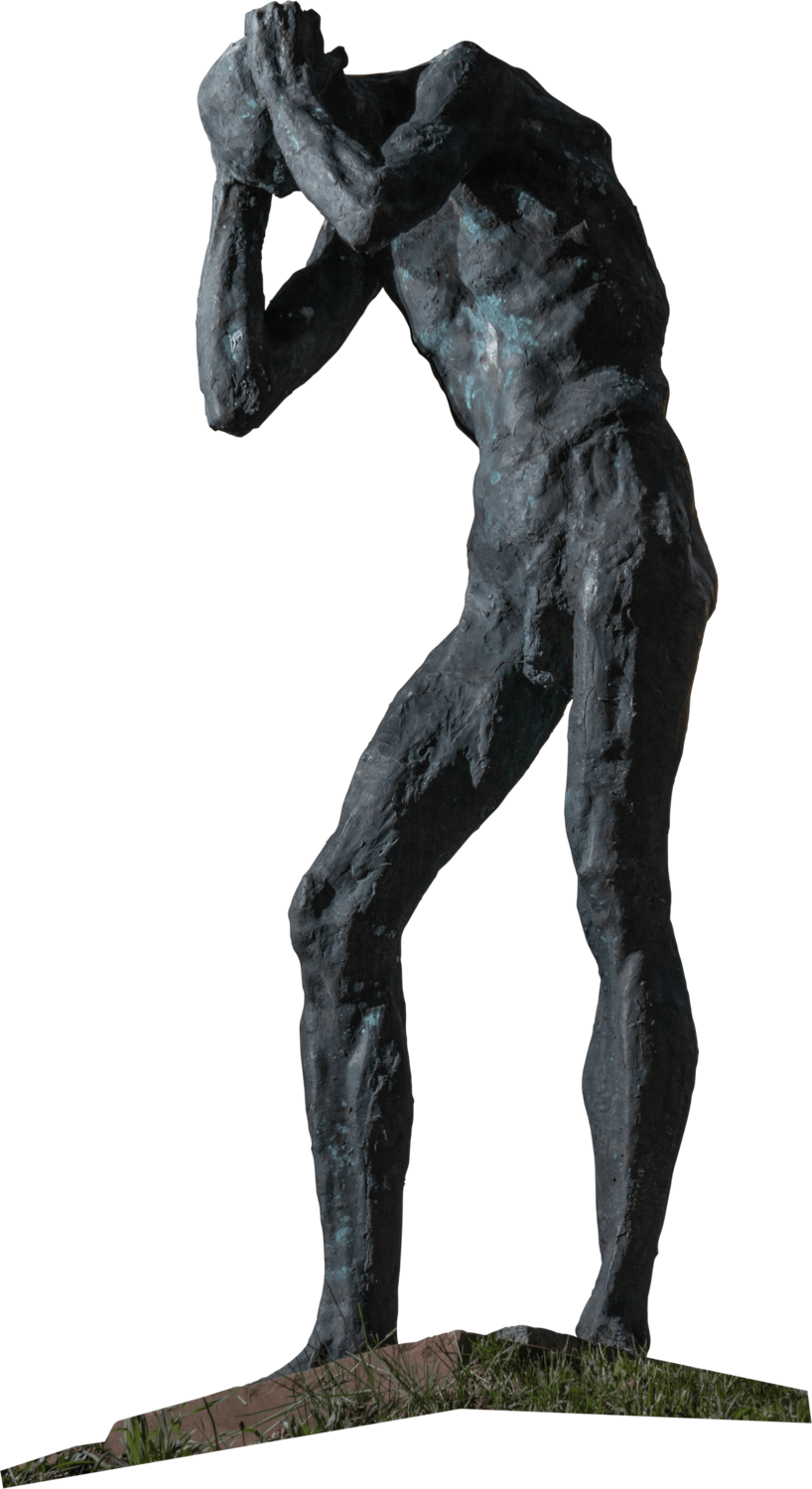 "Gebeugter" Wolfgang Eckert Sculpture for sale