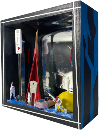 As Water Rises - COVID ANYONE? 23 - SCULPTURE by Aleks Rosenberg, Sculpture for Sale on Select