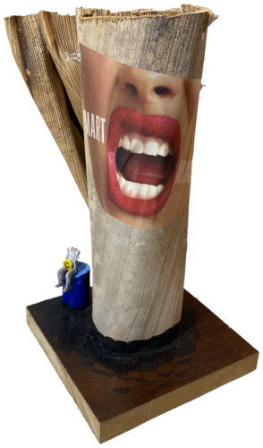 0s-5  SMART MOUTH POWER TERMINAL B by Aleks Rosenberg, Sculpture for Sale on Select