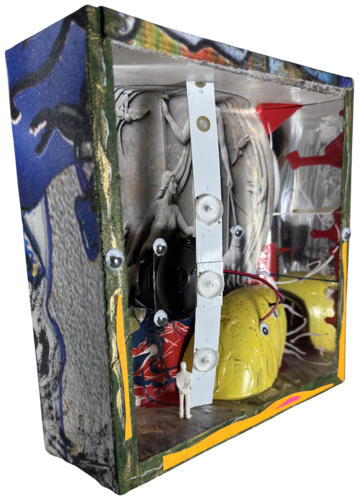 2025 - 13 - THE EYES ARE UPON YOU WHEN THE LIGHTS SHINE by Aleks Rosenberg, Sculpture for Sale on Select