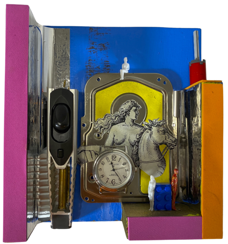 373 i - PUSHBACK TIME by Aleks Rosenberg, Sculpture for Sale on Select