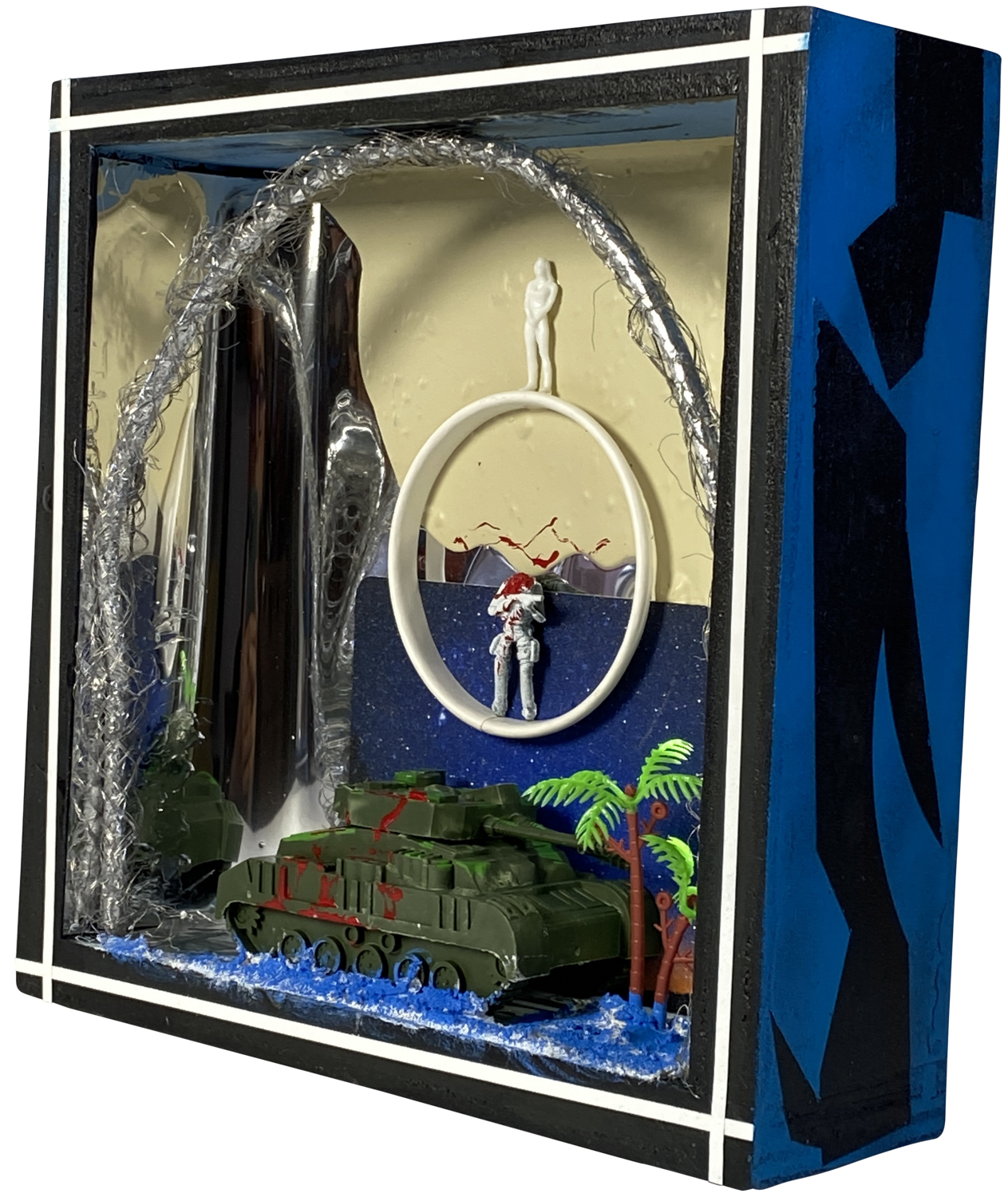 As Water Rises - 19 BATTLE CONTINUES - SCULPTURE Aleks Rosenberg Sculpture for sale