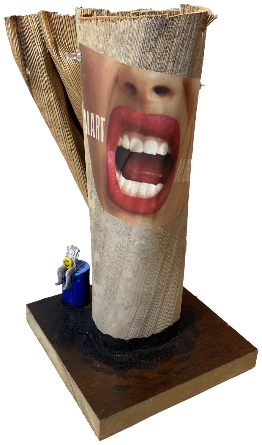 0s-5  SMART MOUTH POWER TERMINAL B Aleks Rosenberg Sculpture for sale