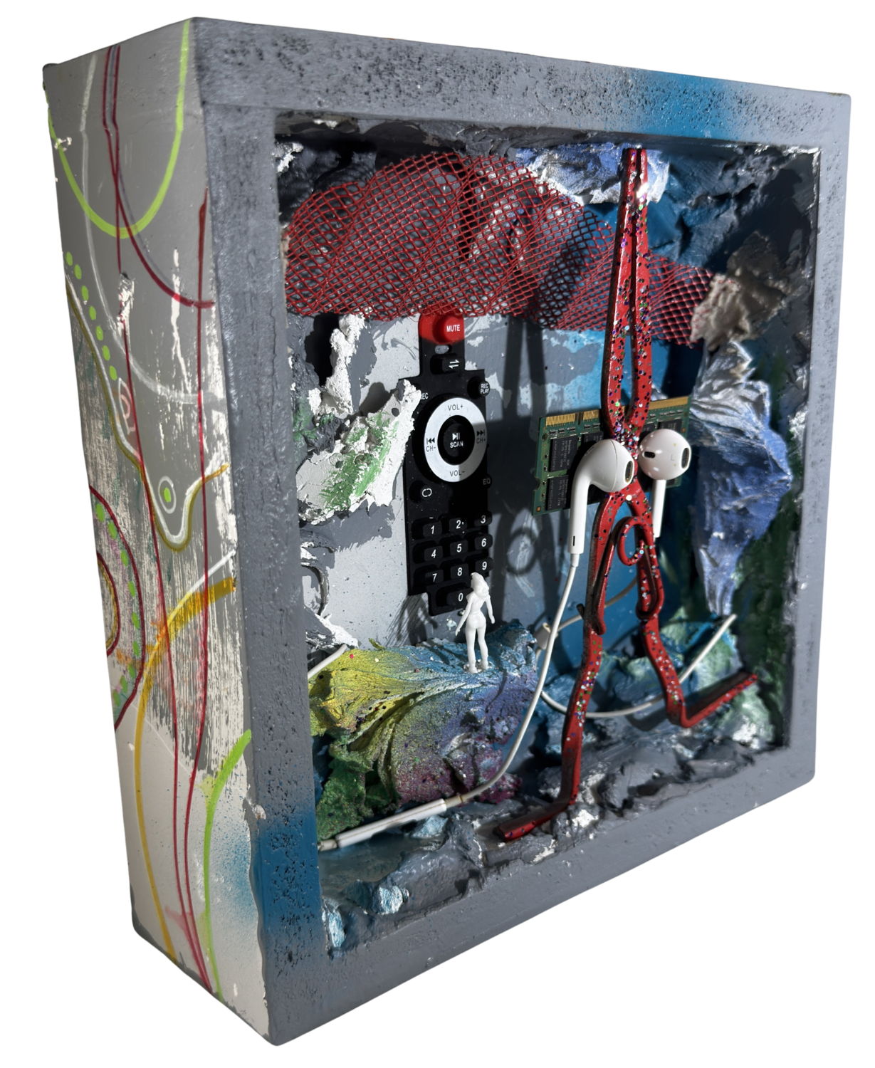 REMOTE 11 - Rec/Play Aleks Rosenberg Sculpture for sale
