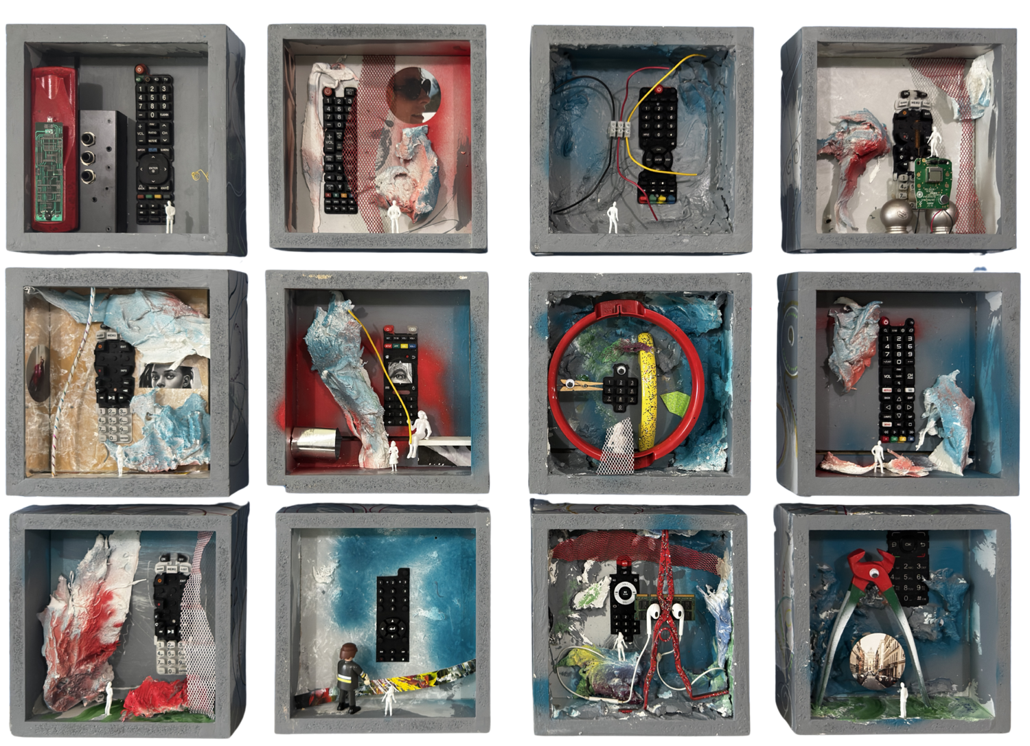 REMOTE 36x48 Aleks Rosenberg Sculpture for sale