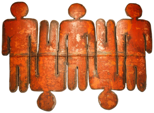5 personnages en quête d'auteur H by Michel Laurent, Sculpture for Sale on Select