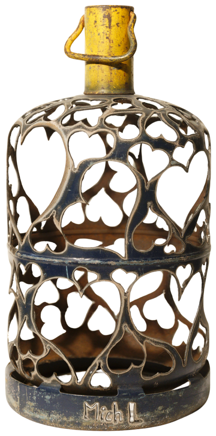 Plein Gaz ! Coeurs IX Michel Laurent Sculpture for sale