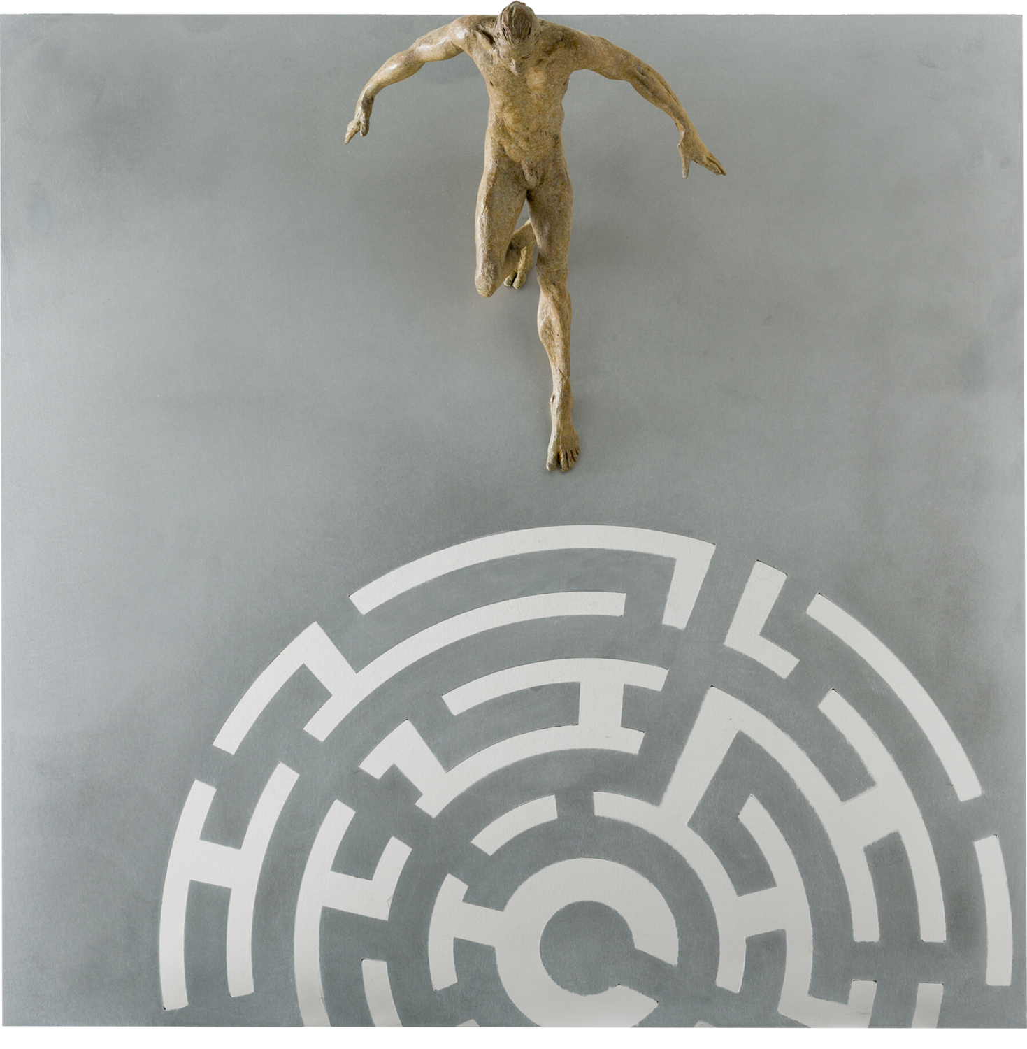 GOING DOWN TO EARTH Magdalena F. Merino Sculpture for sale