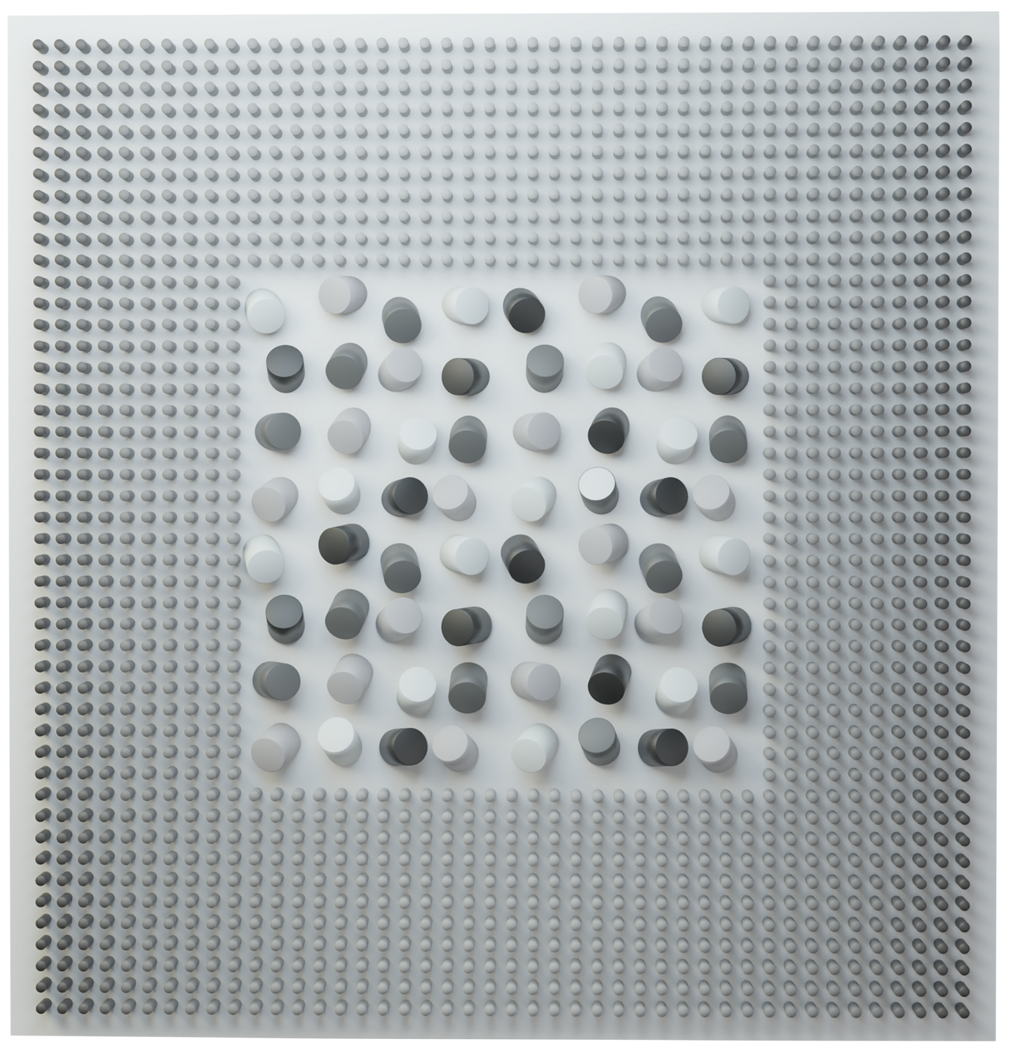 Monochrome square Nazar Symotiuk Sculpture for sale