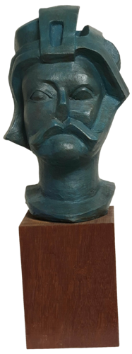 Portrait cubiste by jeanine FITOU VALENS, Sculpture for Sale on Select