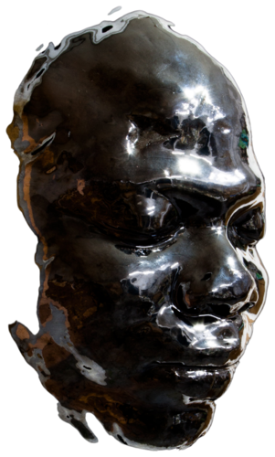 Lam noir sur noir by Baptiste Laurent, Sculpture for Sale on Select
