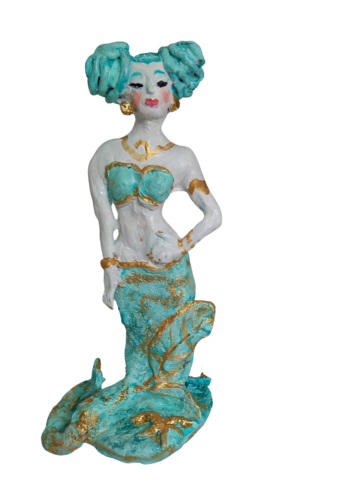 Jade la sirène verte by Zigou, Sculpture for Sale on Select