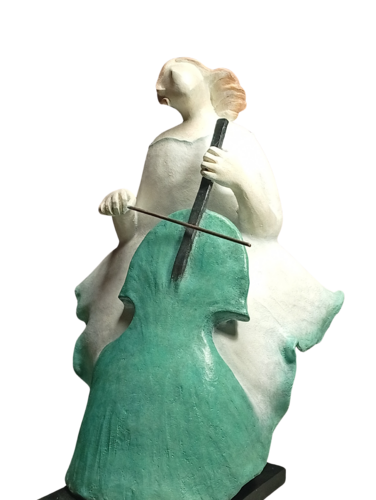 Au violoncelle by Yutao Ge, Sculpture for Sale on Select