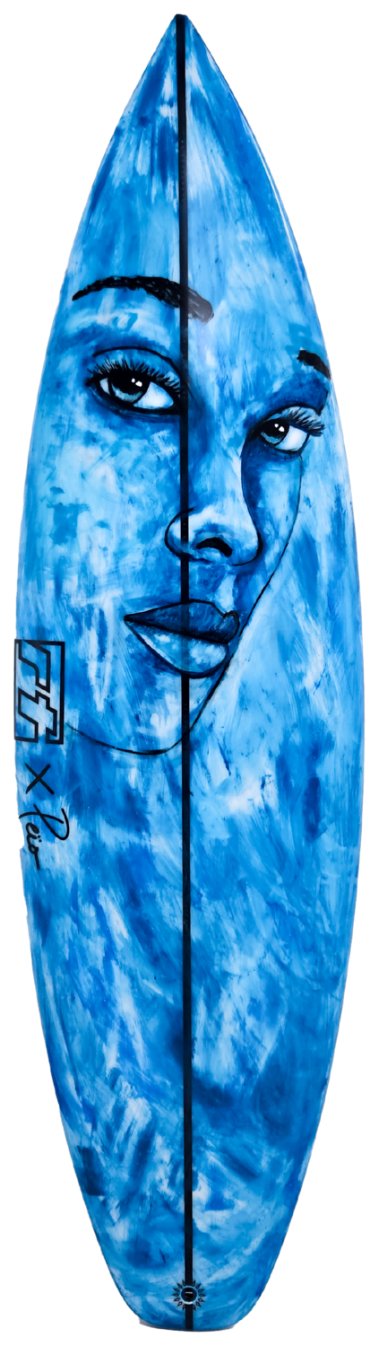 Blue eyes Peïo Sculpture for sale