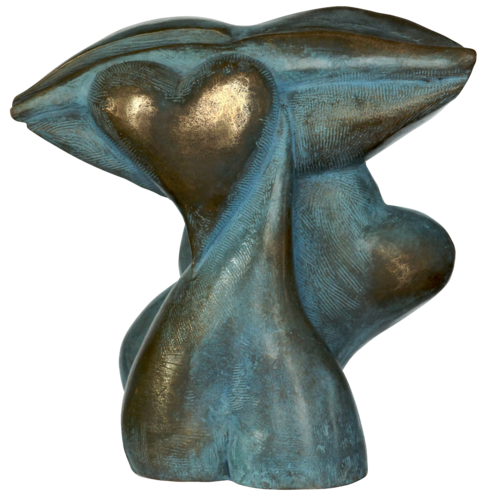 "LE BAISER "OEUVRE REALISEE PAR L'ARTISTE POUR UNE GALERIE "SAPHIR "SUR UN THEME ROMANTIQUE SENSUEL"LE BAISER"  POEMES ,LITTERATURES, PEINTURES ,SCULPTURES POUR CETTE BELLE EXPO by Nouna, Sculpture for Sale on Select
