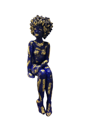 "ANGELA D'OR " cette Œuvre a été sélectionnée par le jury des Artistes Français pour la prochaine exposition 2022 au Grand Palais à Paris 75008 “Art en Capital by Nouna, Sculpture for Sale on Select