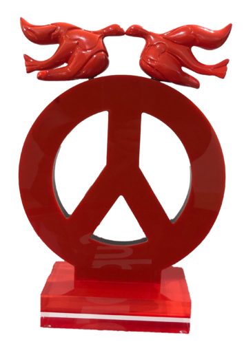 Peace and loves Résine by Nouna, Sculpture for Sale on Select