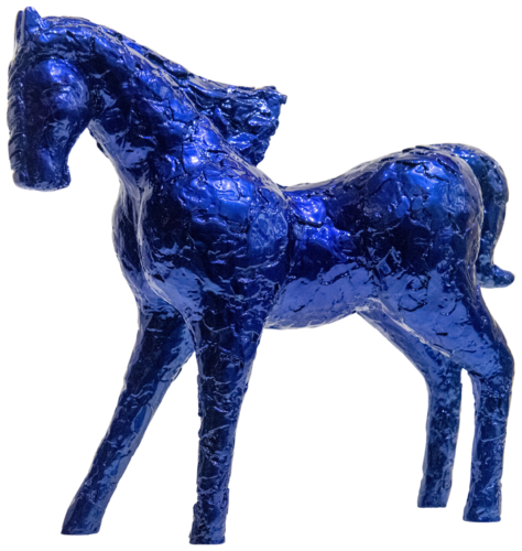 Cheval bleu by Nouna, Sculpture for Sale on Select