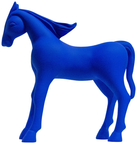 Cheval bleu by Nouna, Sculpture for Sale on Select