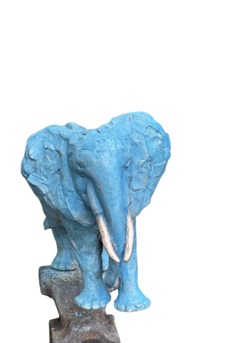 Éléphant bleu by Nouna, Sculpture for Sale on Select