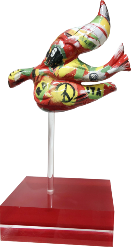 Tranche de vie  « Bob Marley « L’envol thème by Nouna, Sculpture for Sale on Select