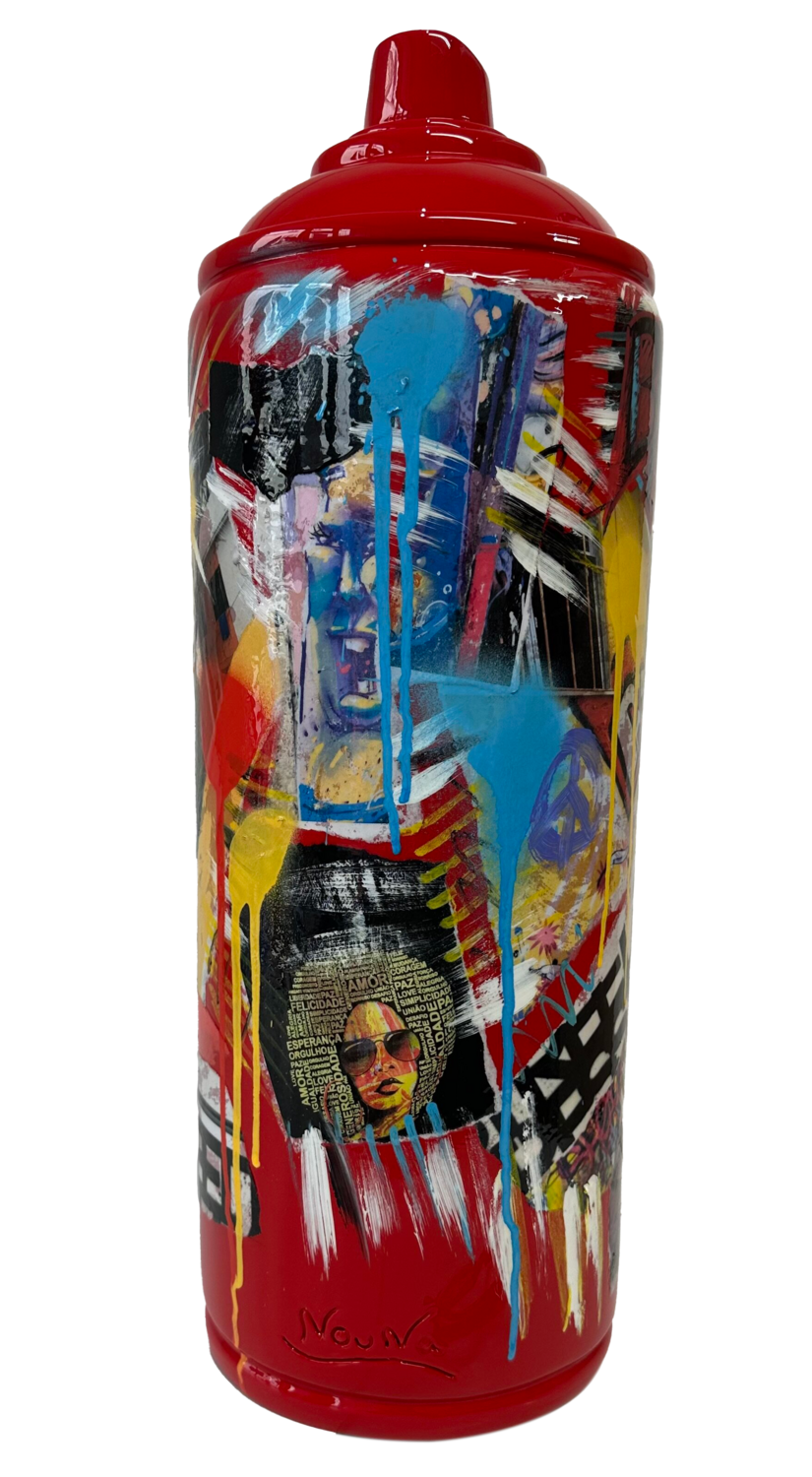 Tranche de vie By Nouna favelas Bresil Nouna Sculpture for sale