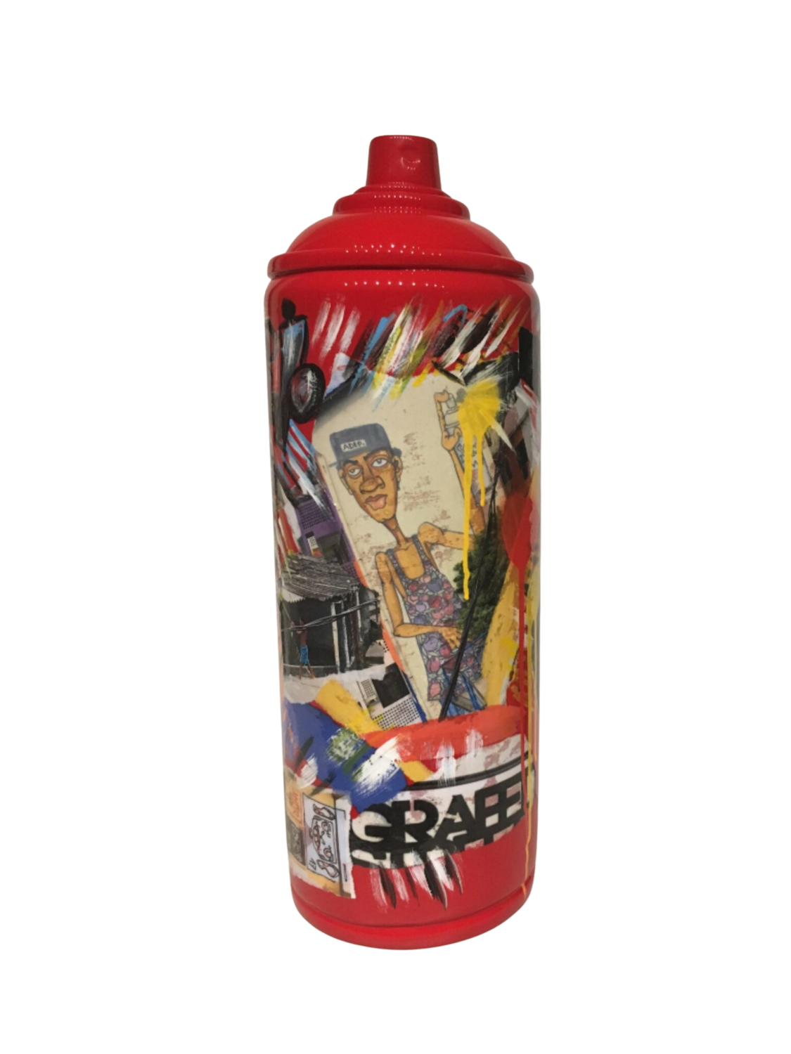 Bombe tranche de vie d’une favélas au Brésil Nouna Sculpture for sale