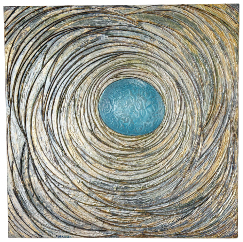 vortice blu by Guglielmo Ferraiola, Sculpture for Sale on Select