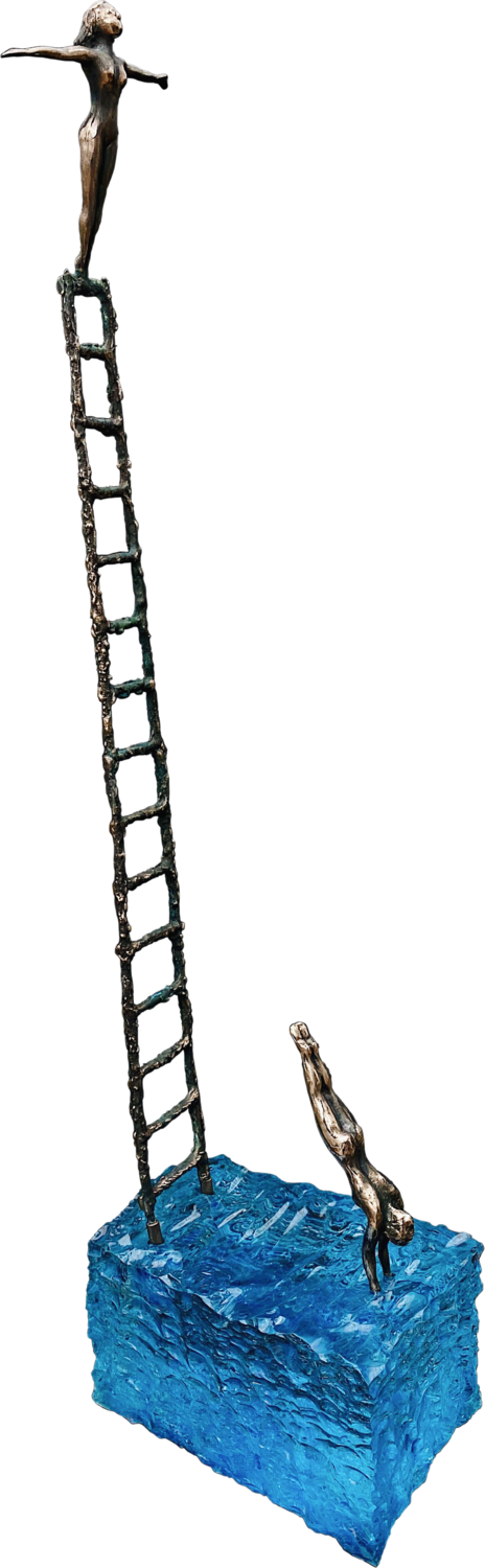 Le tuffatrici Guglielmo Ferraiola Sculpture for sale