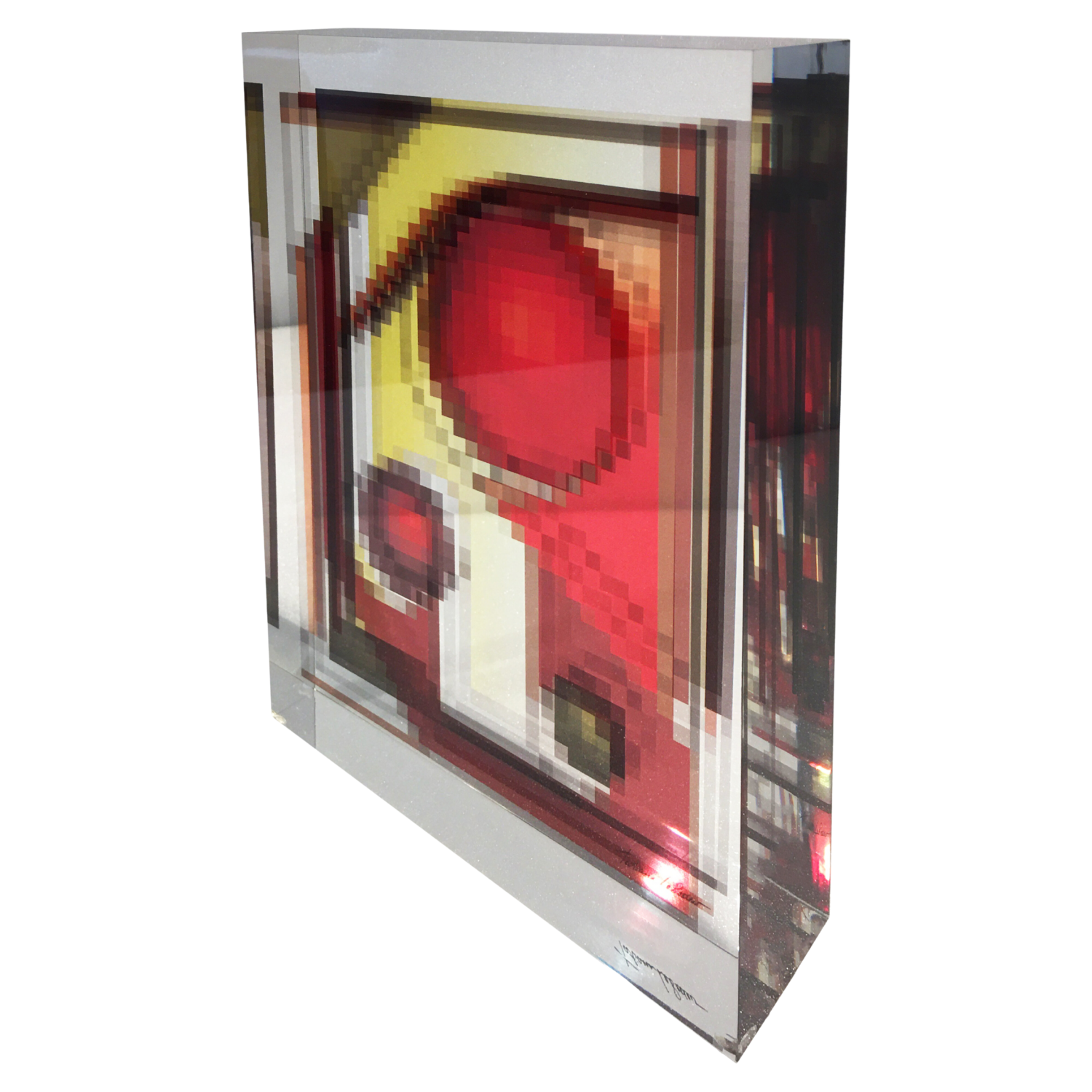 Optical  show  RED _PIXEL Tatiana Lebedev Sculpture for sale