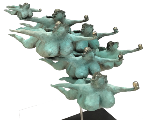 Bandada de Juanitas Fortuna by Fernando Suárez Escobar, Sculpture for Sale on Select