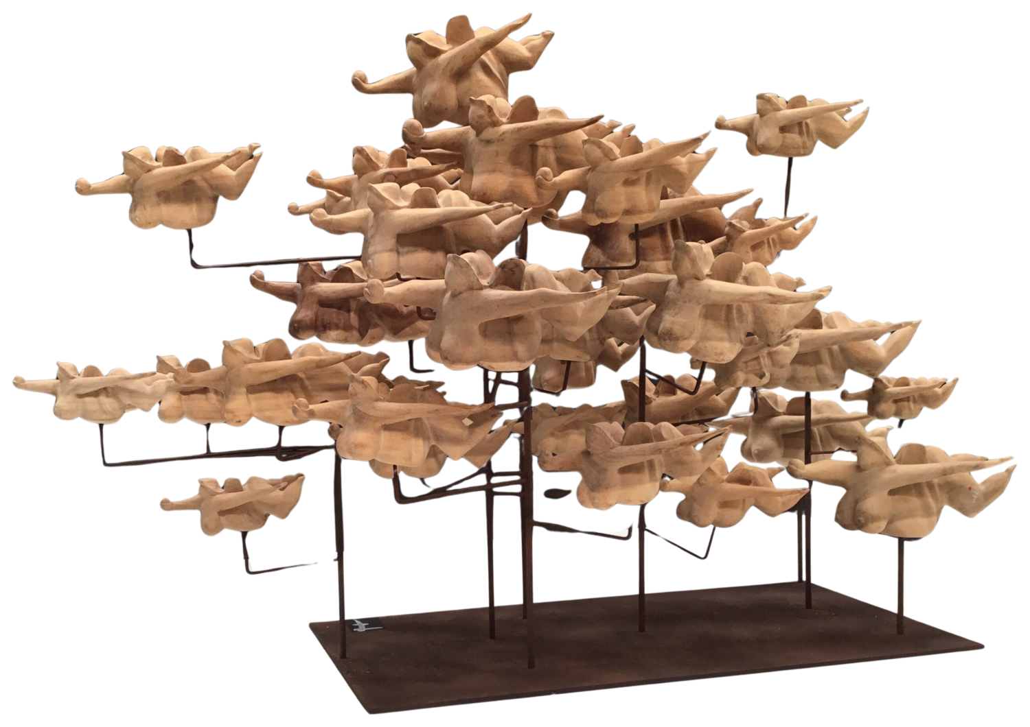 Bandada de Juanitas Fortuna Fernando Suárez Escobar Sculpture for sale