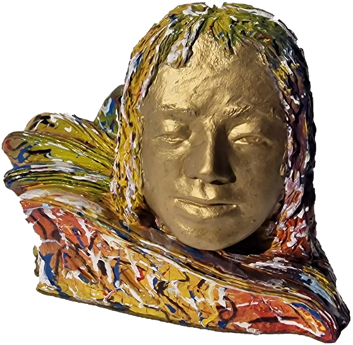 Volto tra i fogli by Michele Imperiale, Sculpture for Sale on Select