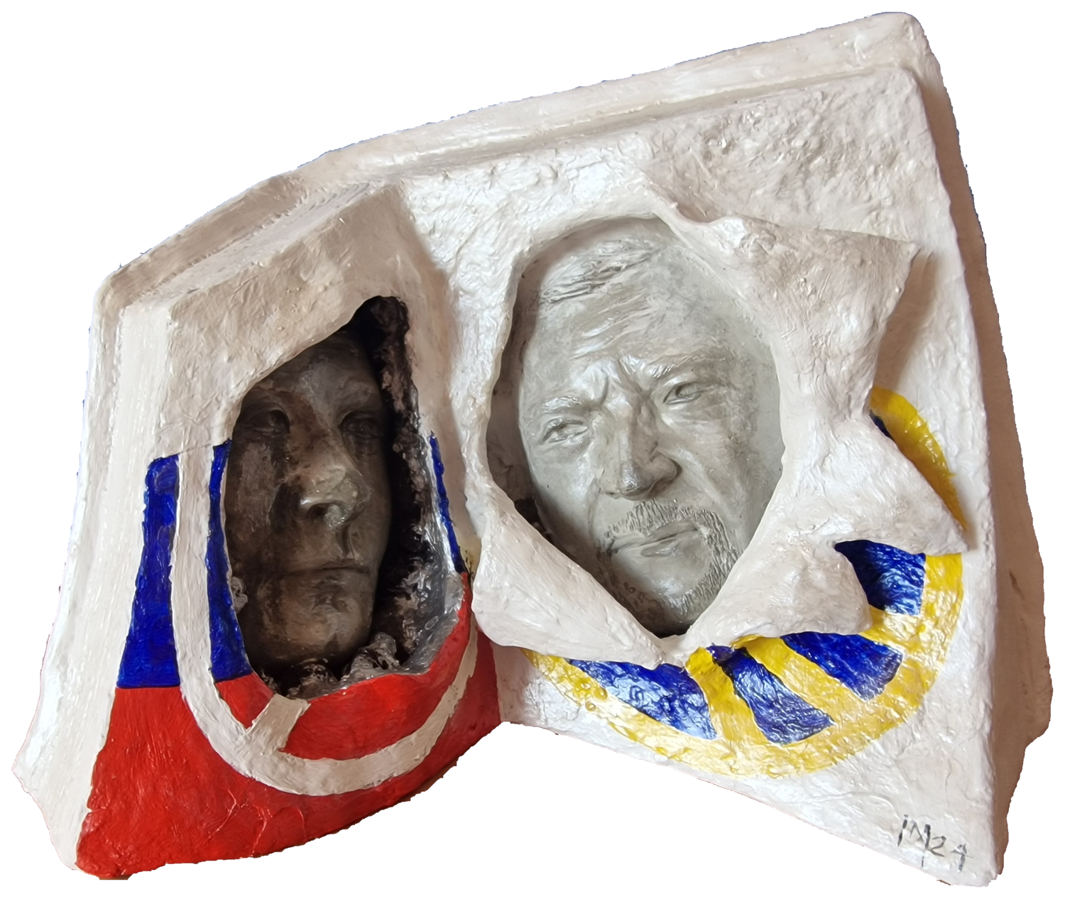 CONFLITTO RUSSO UCRAINO Michele Imperiale Sculpture for sale
