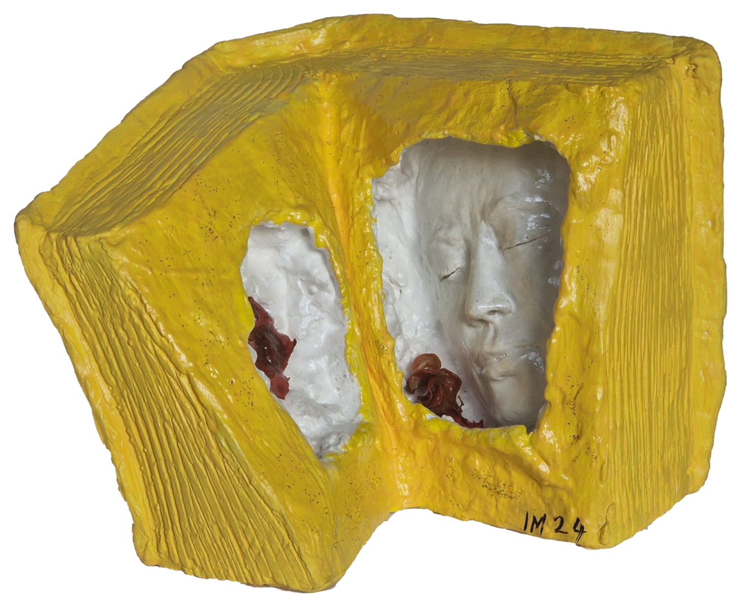 Volto con petali Michele Imperiale Sculpture for sale