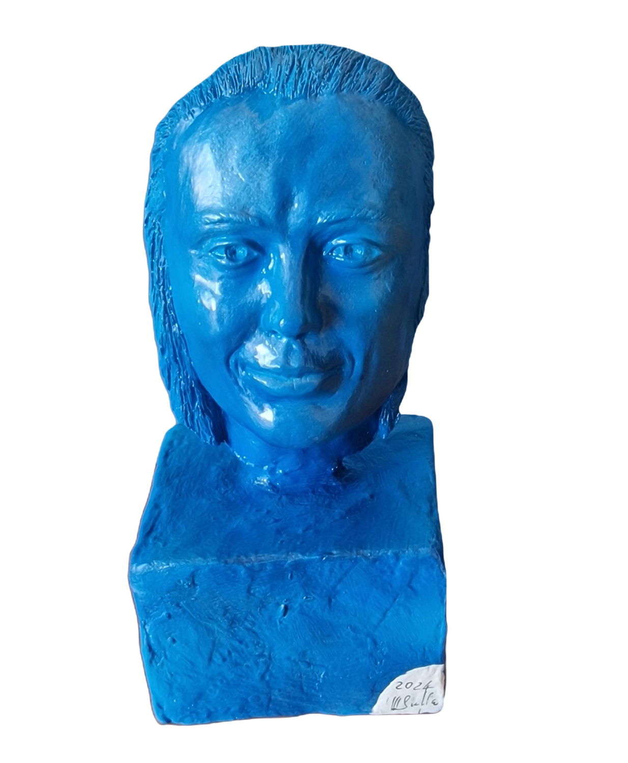Volto blu Michele Imperiale Sculpture for sale